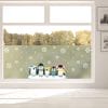 Auf dem Bild ist das Produkt: Sichtschutzfolie Weihnachten Winter Pinguine Schneeflocken wiederverwendbare Fensterfolie Fensterdeko Milchglasfolie, Weihnachtsdekoration zum Preis von €24.9 abgebildet.