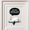 Auf dem Bild ist das Produkt: Türaufkleber Wandtattoo Möwe liegend mit Spruch, Kinderzimmer Sticker Kind zum Preis von €19.9 abgebildet.