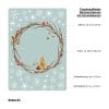Auf dem Bild ist das Produkt: Wiederverwendbares Fensterbild Weihnachten Kranz aus Zweigen Haus Sterne Holzoptik Weihnachtsdeko zum Preis von €13.90 abgebildet.