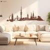 Auf dem Bild ist das Produkt: Wandtattoo Wandaufkleber Hamburg Skyline Dekoration zum Preis von €16.90 abgebildet.