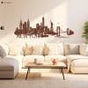 Auf dem Bild ist das Produkt: Wandtattoo Skyline New York mit Schriftzug, Wohndekoration zum Preis von €29.9 abgebildet.