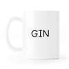 Auf dem Bild ist das Produkt: 2 bedruckte Tassen Gin und Tonic, Partnertassen, Paartassen, Kaffeetasse schwarz weiß, Geschenk Geburtstag zum Preis von €33.8 abgebildet.
