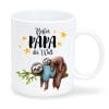 Auf dem Bild ist das Produkt: Tasse bedruckt Faultier Bester Papa der Welt Geschenk Vatertag Geburtstag Vatertagsgeschenk zum Preis von €15.90 abgebildet.