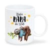 Auf dem Bild ist das Produkt: Tasse bedruckt Faultier Bester Papa der Welt Geschenk Vatertag Geburtstag Vatertagsgeschenk zum Preis von €15.90 abgebildet.