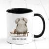 Auf dem Bild ist das Produkt: Bedruckte Tasse Schön, dass es dich gibt mit Maus und Elefant, Geschenk Geburtstag Kaffeetasse Kaffeebecher Liebe Freundschaft zum Preis von €17.90 abgebildet.
