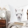 Auf dem Bild ist das Produkt: Bedrucktes Kissen mit Aufdruck Lama Alpaka Geschenk zum Preis von €11.90 abgebildet.