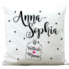 Auf dem Bild ist das Produkt: Bedrucktes Kissen Weltbeste Patentante Wunschnamen Polyester Geschenk zum Preis von €16.90 abgebildet.