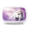 Auf dem Bild ist das Produkt: Brotdose Fantasy Einhorn Mädchen personalisiert mit Wunschnamen Schule Geschenk Geburtstag oder Einschulung zum Preis von €19.90 abgebildet.