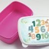 Auf dem Bild ist das Produkt: Brotdose mit Zahlen und Tieren personalisiert mit Wunschnamen Schule Geschenk Einschulung, Geschenk Geburtstag, Einschulungsgeschenk zum Preis von €19.90 abgebildet.