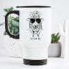 Auf dem Bild ist das Produkt: Edelstahl Thermobecher To Go Schaf Ich schaf das Geschenk Kaffeebecher 390 ml mit Griff zum Preis von €21.9 abgebildet.