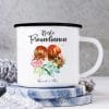 Auf dem Bild ist das Produkt: Emaille Campingbecher Beste Freundinnen mit Wunschnamen Geschenk Geburtstag Freundschaft zum Preis von €18.9 abgebildet.