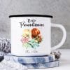 Auf dem Bild ist das Produkt: Emaille Campingbecher Beste Freundinnen mit Wunschnamen Geschenk Geburtstag Freundschaft zum Preis von €18.9 abgebildet.