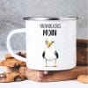Auf dem Bild ist das Produkt: Emaille Campingbecher Möwe freundliches Moin maritimes Geburtstagsgeschenk zum Preis von €18.9 abgebildet.