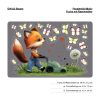 Auf dem Bild ist das Produkt: Fensterbild Frühling Ostern Fuchs mit Rasenmäher Schmetterlinge Herzen Fensterdeko Kinderzimmer Kind, Frühlingsdeko, Osterdeko zum Preis von €13.90 abgebildet.