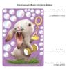 Auf dem Bild ist das Produkt: Fensterbild Frühling Ostern Hase Seifenblasen Fensterdeko Kinder, Frühlingsdeko, Osterdeko Kinderzimmer zum Preis von €13.90 abgebildet.