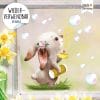 Auf dem Bild ist das Produkt: Fensterbild Hase Seifenblasen Ostern Fensterdeko Kinder Frühlingsdeko Frühling Osterdeko wiederverwendbar zum Preis von €13.90 abgebildet.