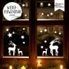 Auf dem Bild ist das Produkt: Fensterbild Weihnachten wiederverwendbare Fensteraufkleber Winterdeko Kombi Set Adventsdeko Weihnachtsdeko zum Preis von €13.90 abgebildet.