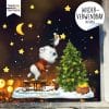 Auf dem Bild ist das Produkt: Fensterbild Weihnachten Winter Bär und Pinguin mit Sternen Fensteraufkleber Fensterdeko wiederverwendbar zum Preis von €13.90 abgebildet.