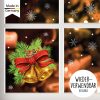 Auf dem Bild ist das Produkt: Fensterbild Weihnachten Winter Glocken Weihnachstglocken Fensterdeko wiederverwendbar Geschenk zum Preis von €13.90 abgebildet.