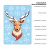 Auf dem Bild ist das Produkt: Fensterbild Weihnachten Winter Hirsch mit Schneeflocken winterliche Fensterdeko wiederverwendbar zum Preis von €13.90 abgebildet.