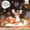 Auf dem Bild ist das Produkt: Fensterbild Weihnachten Winter Reh mit Schneeflocken Fensteraufkleber Fensterdeko wiederverwendbar zum Preis von €13.90 abgebildet.