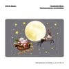 Auf dem Bild ist das Produkt: Fensterbild Weihnachten Winter Weihnachtsmann Schlitten Elch Rentier Fensterdeko Kinder wiederverwendbar zum Preis von €13.90 abgebildet.