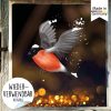 Auf dem Bild ist das Produkt: Fensterbild Winter Vogel Vögel Gimpel wiederverwendbare Fensteraufkleber Kinderzimmer Baby Kind Winterdeko zum Preis von €13.90 abgebildet.