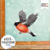 Auf dem Bild ist das Produkt: Fensterbild Winter Vogel Vögel Gimpel wiederverwendbare Fensteraufkleber Kinderzimmer Baby Kind Winterdeko zum Preis von €13.90 abgebildet.