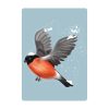 Auf dem Bild ist das Produkt: Fensterbild Winter Vogel Vögel Gimpel wiederverwendbare Fensteraufkleber Kinderzimmer Baby Kind Winterdeko zum Preis von €13.90 abgebildet.