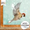 Auf dem Bild ist das Produkt: Fensterbild Winter Vogel Vögel Haussperling wiederverwendbare Fensteraufkleber Kinderzimmer Winterdeko zum Preis von €13.90 abgebildet.