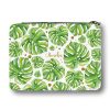 Auf dem Bild ist das Produkt: Gefüllte Federtasche Federmappe mit floralem Motiv Monstera personalisiert mit Wunschnamen, Geburtstagsgeschenk, Einschulungsgeschenk zum Preis von €29.9 abgebildet.