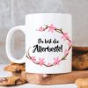 Auf dem Bild ist das Produkt: Geschenk Keramik Tasse bedruckt Beste Schwester Tante spülmaschinenfest 330 ml Fassungsvermögen zum Preis von €15.90 abgebildet.