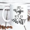 Auf dem Bild ist das Produkt: Keramik Tasse Super Pfleger Maske Corona Geschenkidee Spruch, Geschenk Geburtstag zum Preis von €15.90 abgebildet.