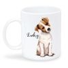 Auf dem Bild ist das Produkt: Keramiktasse bedruckt Hund Jack Russel Terrier mit Wunschnamen Kaffeetasse personalisiert Geschenk Geburtstag 330 ml zum Preis von €18.9 abgebildet.