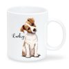 Auf dem Bild ist das Produkt: Keramiktasse bedruckt Hund Jack Russel Terrier mit Wunschnamen Kaffeetasse personalisiert Geschenk Geburtstag 330 ml zum Preis von €18.9 abgebildet.