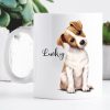 Auf dem Bild ist das Produkt: Keramiktasse bedruckt Hund Jack Russel Terrier mit Wunschnamen Kaffeetasse personalisiert Geschenk Geburtstag 330 ml zum Preis von €18.9 abgebildet.