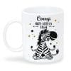 Auf dem Bild ist das Produkt: Keramiktasse Zebra Anti Stress Tasse personalisiert Wunschname Geschenk Geburtstag 330ml zum Preis von €18.90 abgebildet.