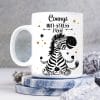 Auf dem Bild ist das Produkt: Keramiktasse Zebra Anti Stress Tasse personalisiert Wunschname Geschenk Geburtstag 330ml zum Preis von €18.90 abgebildet.