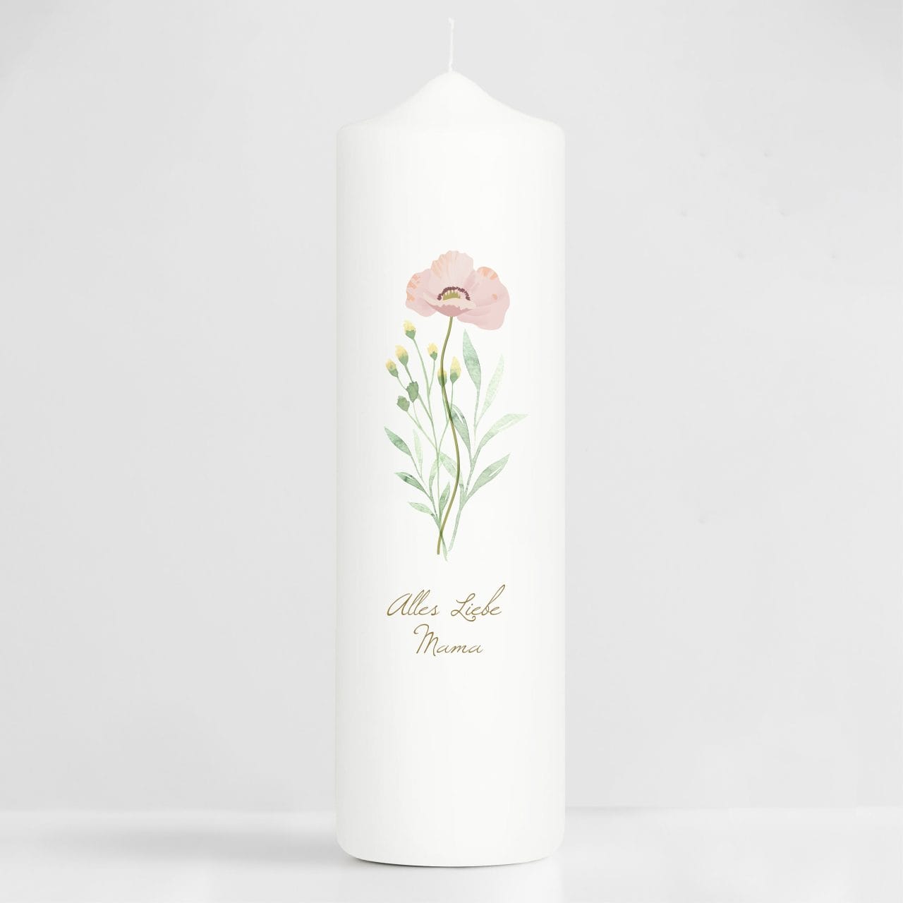 Kerze Mit Blumen Mohnblume Alles Liebe Mama Geschenk Zum Muttertag kerze-mit-blumen-mohnblume-alles-liebe-mama-geschenk-zum-muttertag