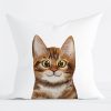 Auf dem Bild ist das Produkt: Kissen mit Aufdruck Katze Polyester 40 x 40 cm mit oder ohne Füllung bedruckt Geschenk zum Preis von €11.90 abgebildet.