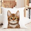 Auf dem Bild ist das Produkt: Kissen mit Aufdruck Katze Polyester 40 x 40 cm mit oder ohne Füllung bedruckt Geschenk zum Preis von €11.90 abgebildet.