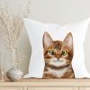 Auf dem Bild ist das Produkt: Kissen mit Aufdruck Katze Polyester 40 x 40 cm mit oder ohne Füllung bedruckt Geschenk zum Preis von €11.90 abgebildet.