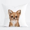 Auf dem Bild ist das Produkt: Kissen bedruckt Hund Chihuahua Geschenk für einen Hundebesitzer zum Preis von €11.90 abgebildet.