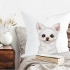 Auf dem Bild ist das Produkt: Kissen bedruckt Hund Chihuahua Geschenk für einen Hundebesitzer zum Preis von €11.90 abgebildet.