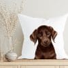 Auf dem Bild ist das Produkt: Kissen mit einem Labrador Geschenk für einen Hundebesitzer Geburtstagsgeschenk Hund Haustier bester Freund zum Preis von €11.90 abgebildet.