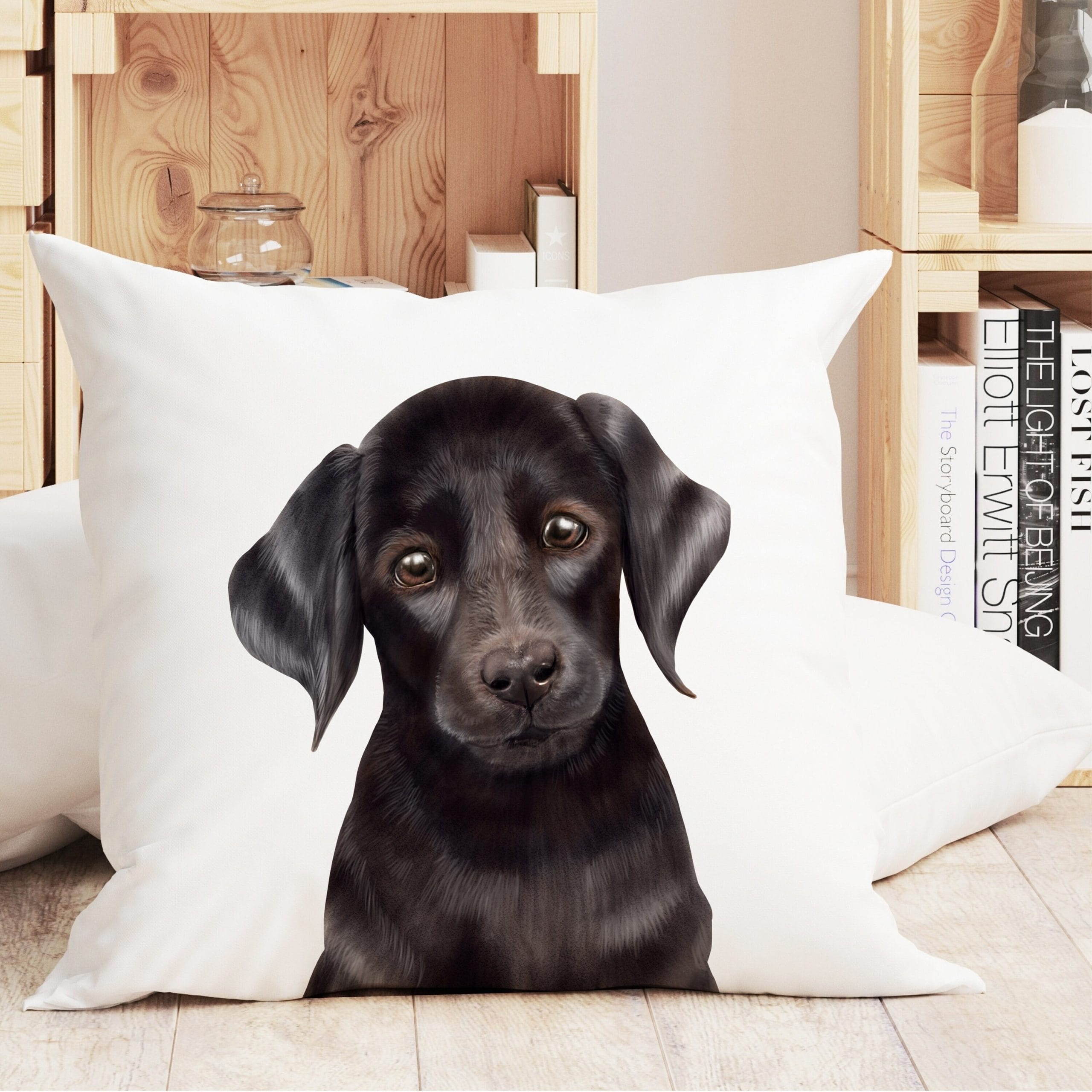 Kissen mit einem Labrador Geschenk für einen Hundebesitzer Geburtstagsgeschenk Hund Haustier bester Freund
