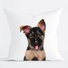 Auf dem Bild ist das Produkt: Kissen bedruckt mit Hund Deutscher Schäferhund, Geschenk für einen Hundebesitzer zum Preis von €11.90 abgebildet.