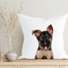 Auf dem Bild ist das Produkt: Kissen bedruckt mit Hund Deutscher Schäferhund, Geschenk für einen Hundebesitzer zum Preis von €11.90 abgebildet.
