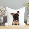 Auf dem Bild ist das Produkt: Kissen bedruckt mit Hund Deutscher Schäferhund, Geschenk für einen Hundebesitzer zum Preis von €11.90 abgebildet.