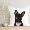 Auf dem Bild ist das Produkt: Kissen bedruckt mit Hund Französische Bulldogge, Geschenk für einen Hundebesitzer zum Preis von €11.90 abgebildet.